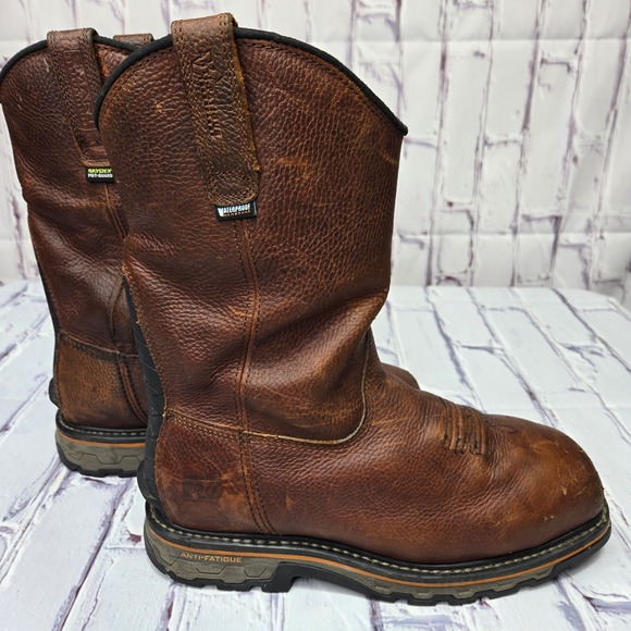 Timberland PRO Exospine Anti-Fatigue Waterproof Composite Toe Work Boots Brown